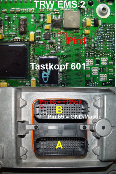TRW EMS 2 (Volvo) pinout diagram 1